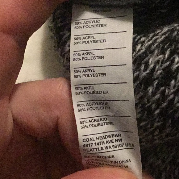 📖Coal knit colour block beanie - Picture 2 of 5